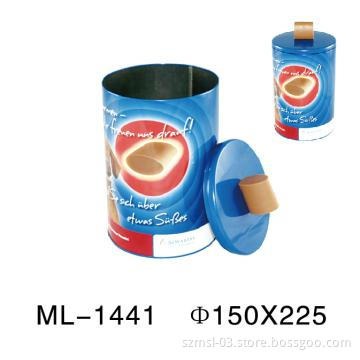 round dog food  tin can